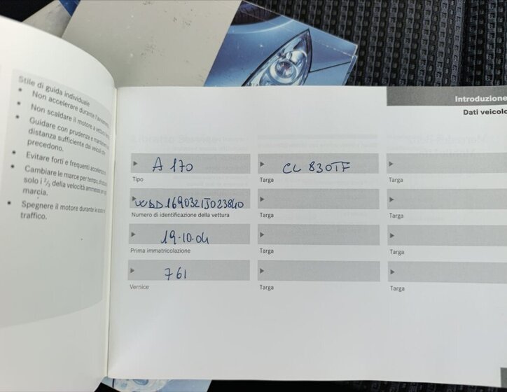 Mercedes-Benz Třídy A Kombi 1,7 l 85 kw