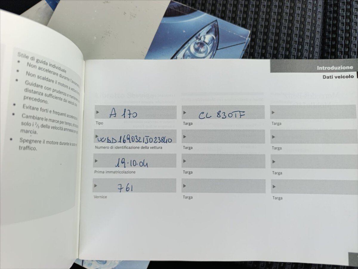 Mercedes-Benz Třídy A Kombi 1,7 l 85 kw