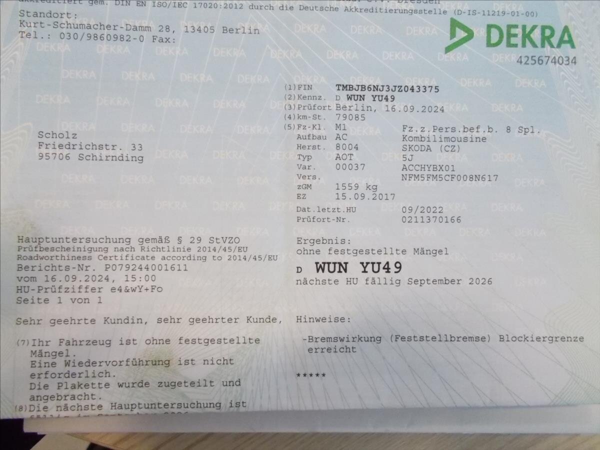 Škoda Fabia Kombi 999,0 55 kw