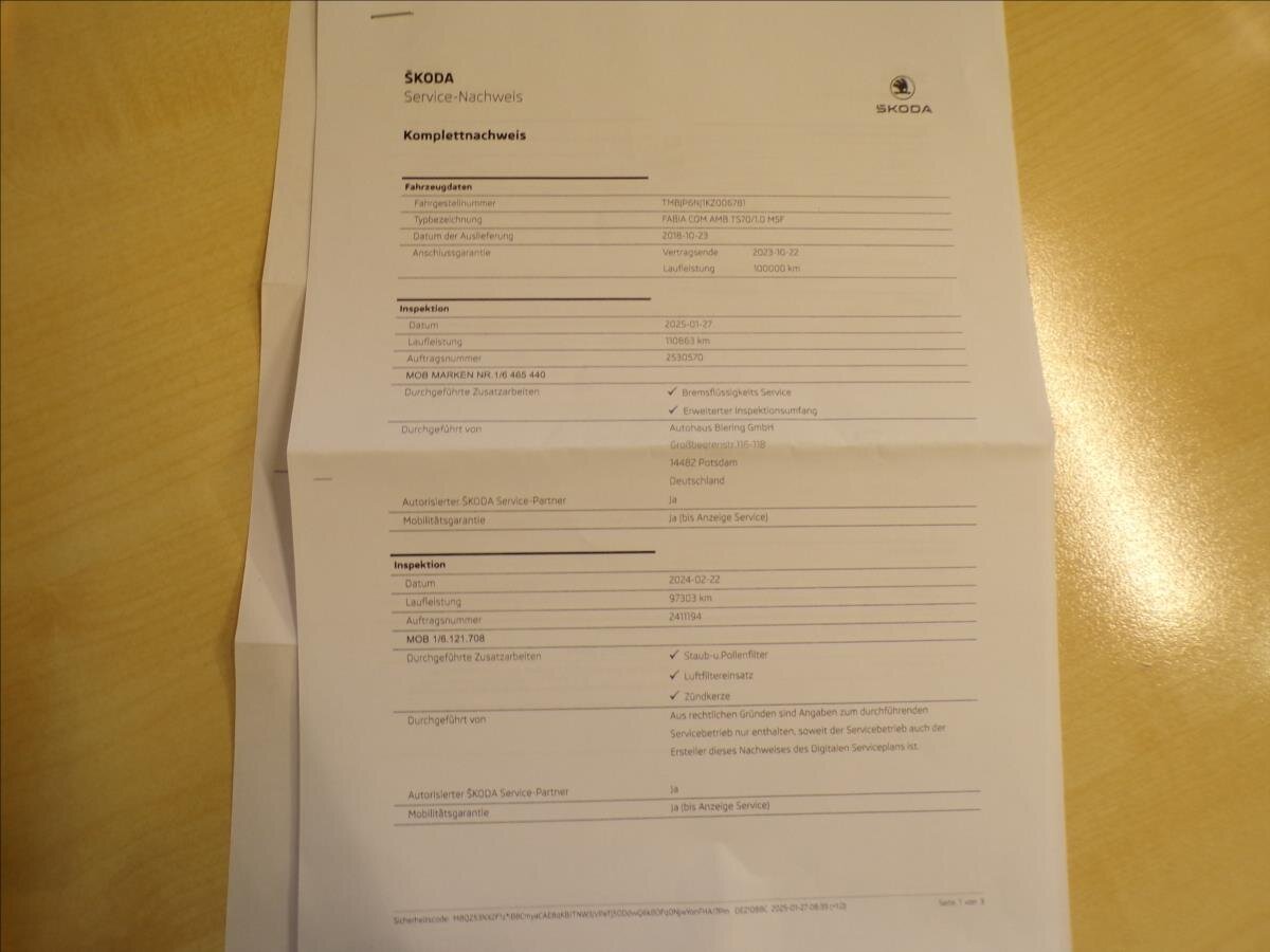 Škoda Fabia Kombi 999,0 70 kw