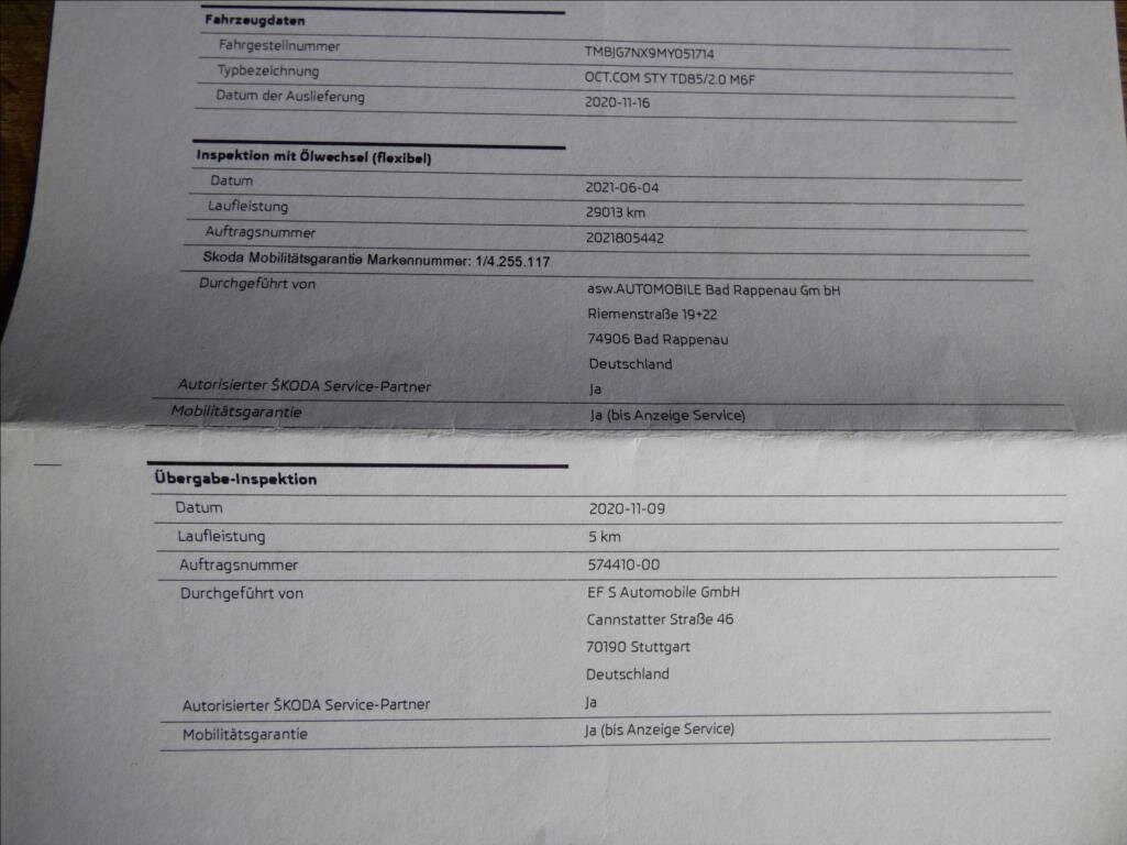 Škoda Octavia Kombi 2,0 l 85 kw