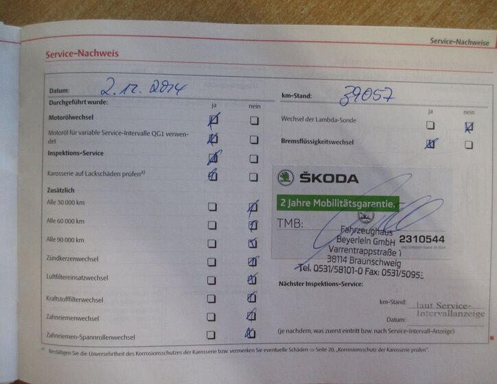 Škoda Fabia Hatchback 1,2 l 44 kw