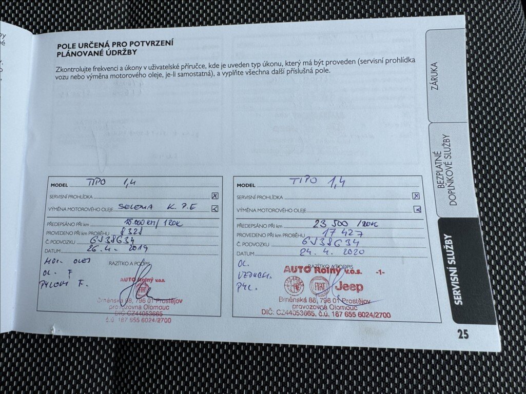 Fiat Tipo Sedan / Limuzína 1,4 l 70 kw