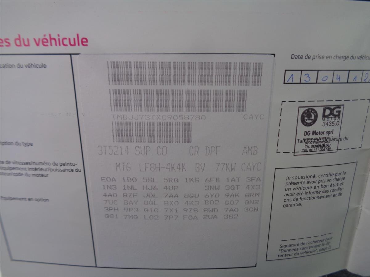 Škoda Superb Kombi 1,6 l 77 kw