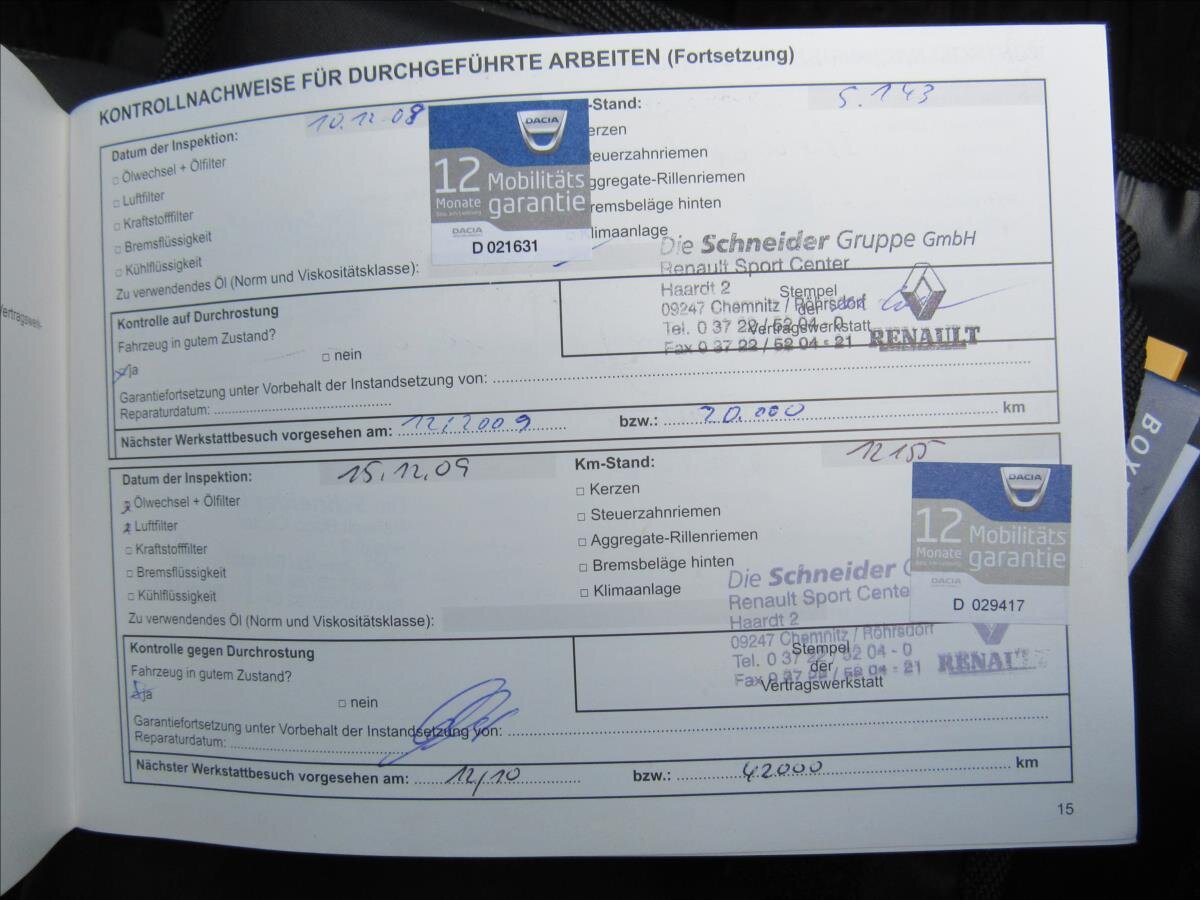 Dacia Logan Kombi 1,6 l 64 kw