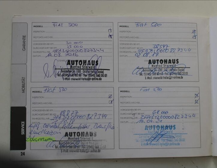 Fiat 500 Hatchback 1,2 l 51 kw