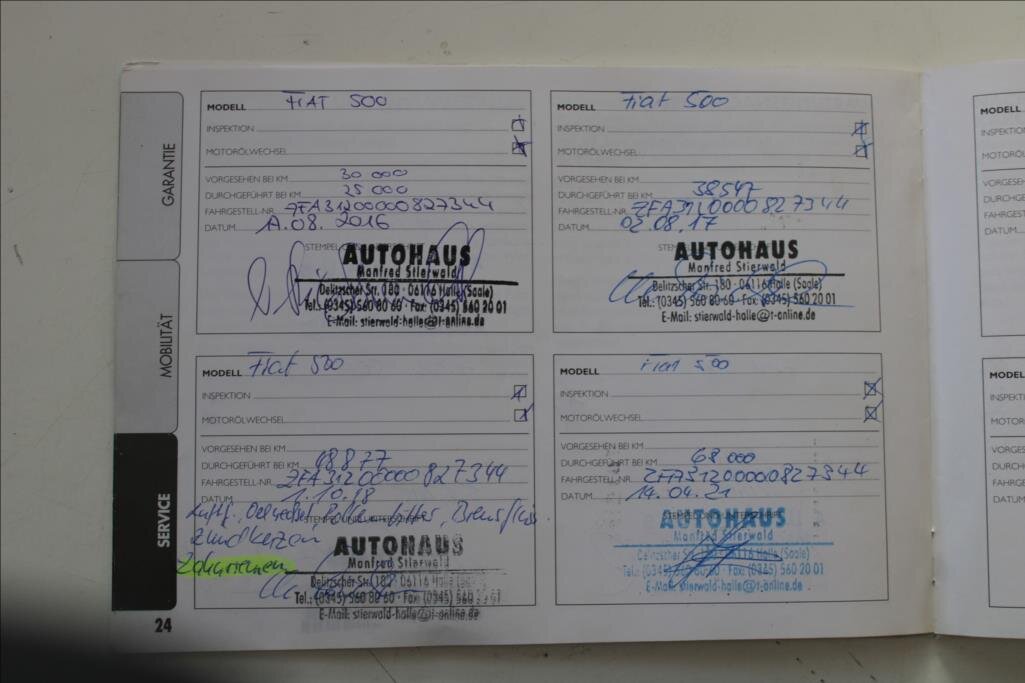 Fiat 500 Hatchback 1,2 l 51 kw