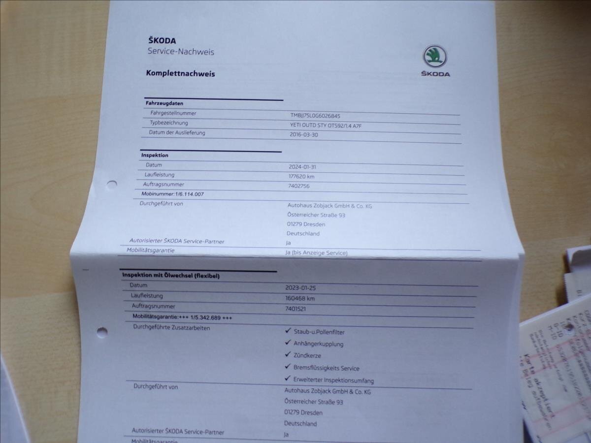 Škoda Yeti Kombi 1,4 l 92 kw