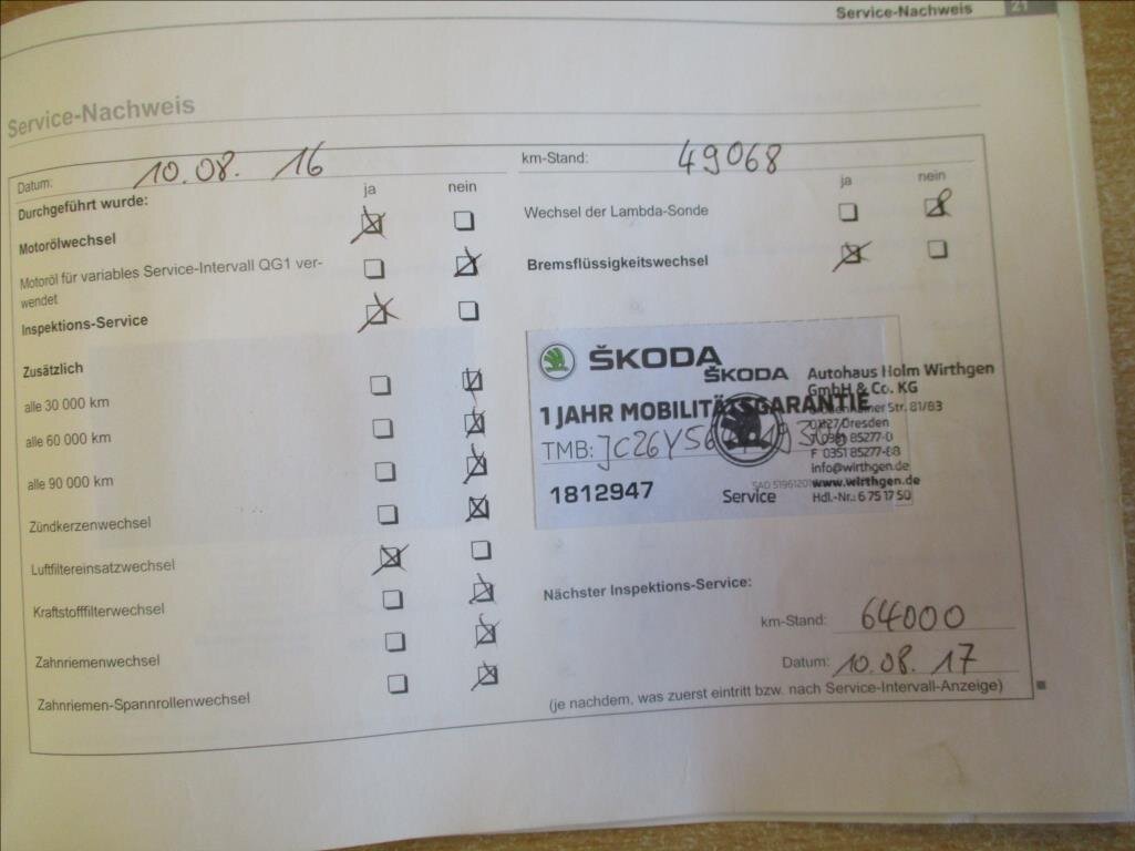 Škoda Fabia Kombi 1,4 l 55 kw