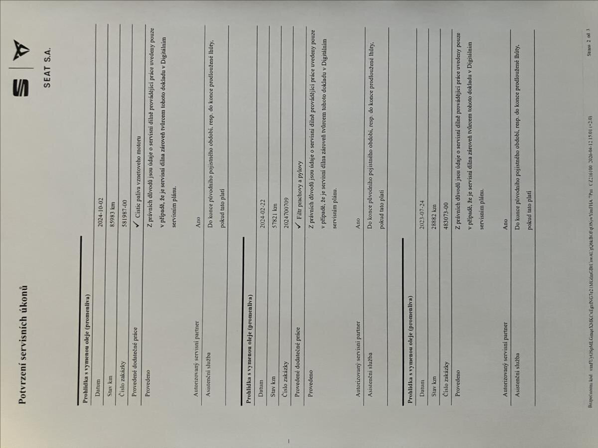 Seat Ateca SUV / Terénní 2,0 l 110 kw