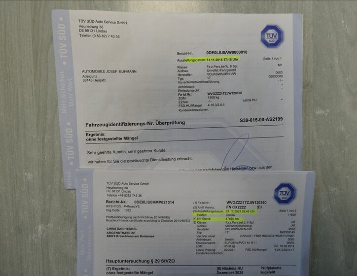 Volkswagen Touran MPV 1,2 l 81 kw