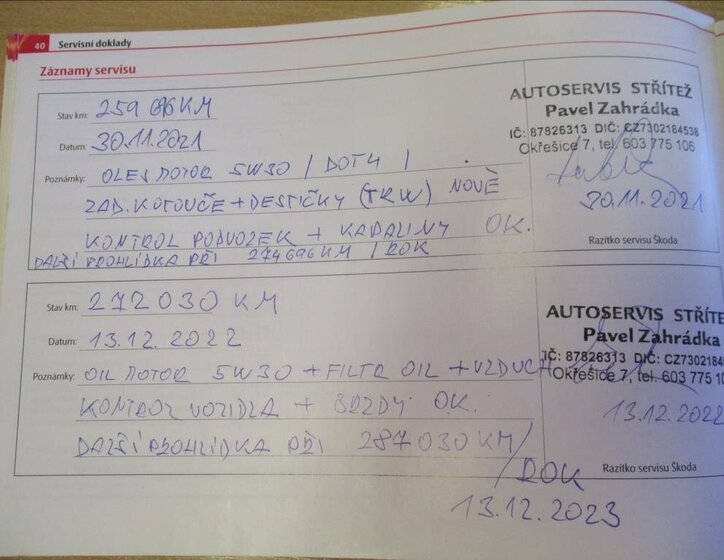 Škoda Octavia Sedan / Limuzína 2,0 l 103 kw