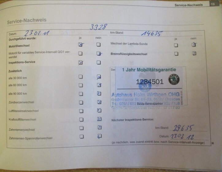 Škoda Fabia Kombi 1,4 l 55 kw