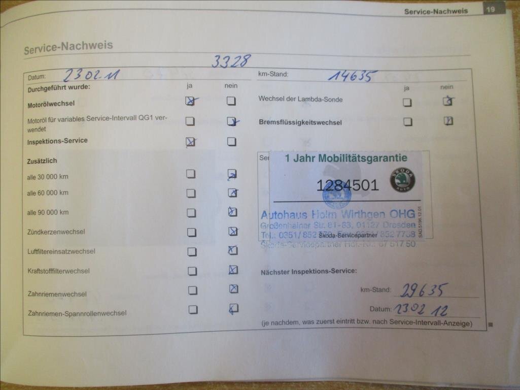 Škoda Fabia Kombi 1,4 l 55 kw