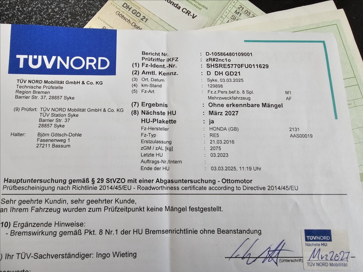 Honda CR-V Kombi 2,0 l 114 kw