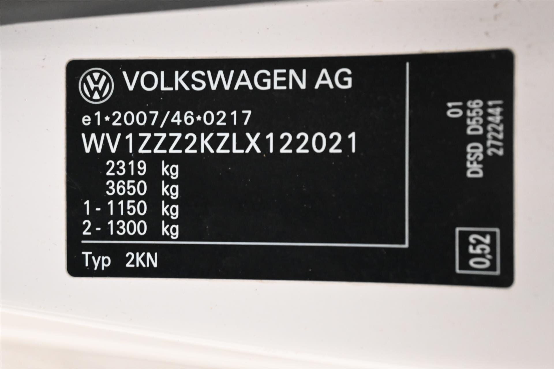 Volkswagen Caddy Skříň 2,0 l 75 kw