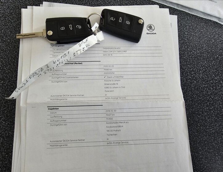 Škoda Fabia Kombi 1,2 l 81 kw