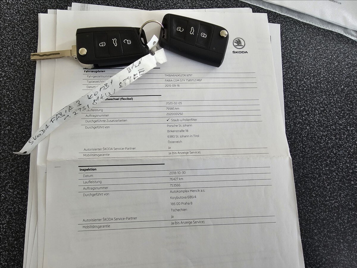 Škoda Fabia Kombi 1,2 l 81 kw