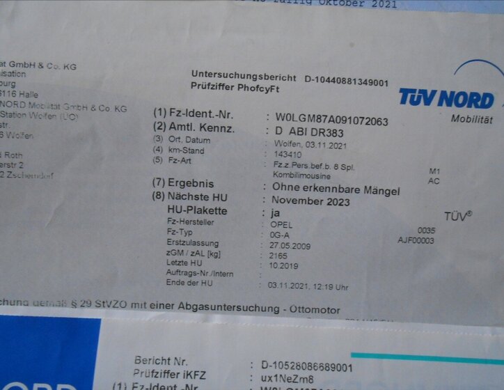 Opel Insignia Kombi 1,6 l 85 kw