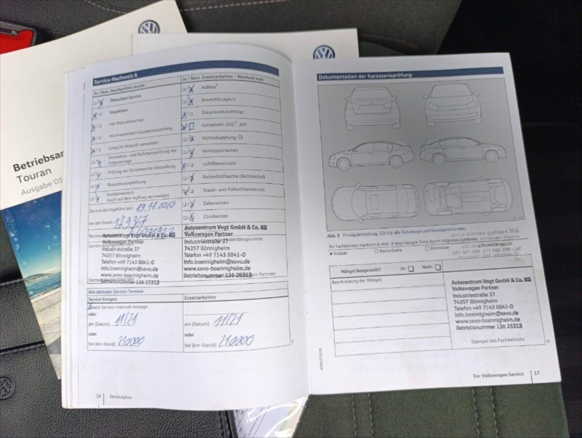 Volkswagen Touran MPV 2,0 l 110 kw