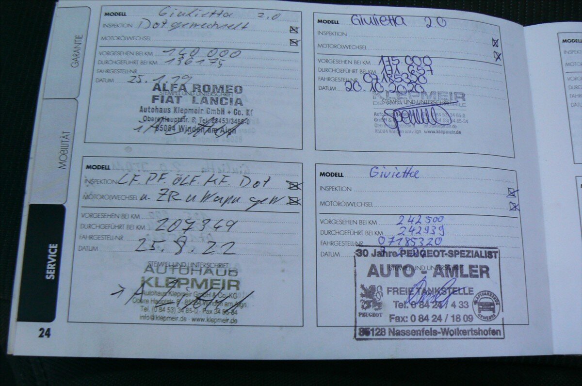 Alfa Romeo Giulietta Hatchback 2,0 l 103 kw