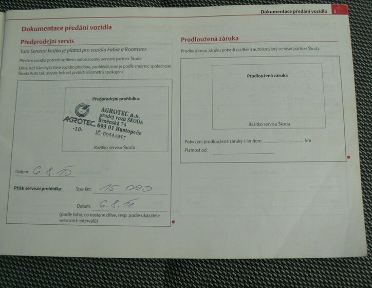 Škoda Fabia Kombi 1,6 l 55 kw