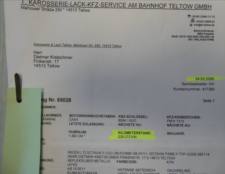 Škoda Octavia Kombi 1,4 l 90 kw