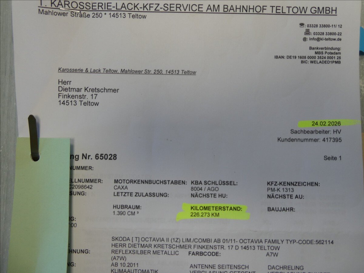 Škoda Octavia Kombi 1,4 l 90 kw