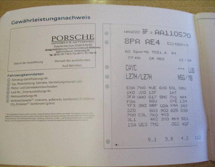 Audi A3 Hatchback 1,6 l 77 kw