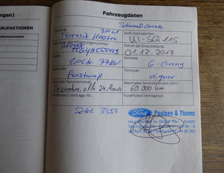 Ford Transit Custom Ostatní 2,0 l 77 kw