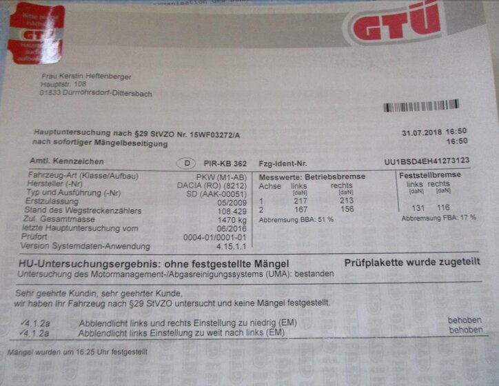 Dacia Sandero Hatchback 1,4 l 55 kw