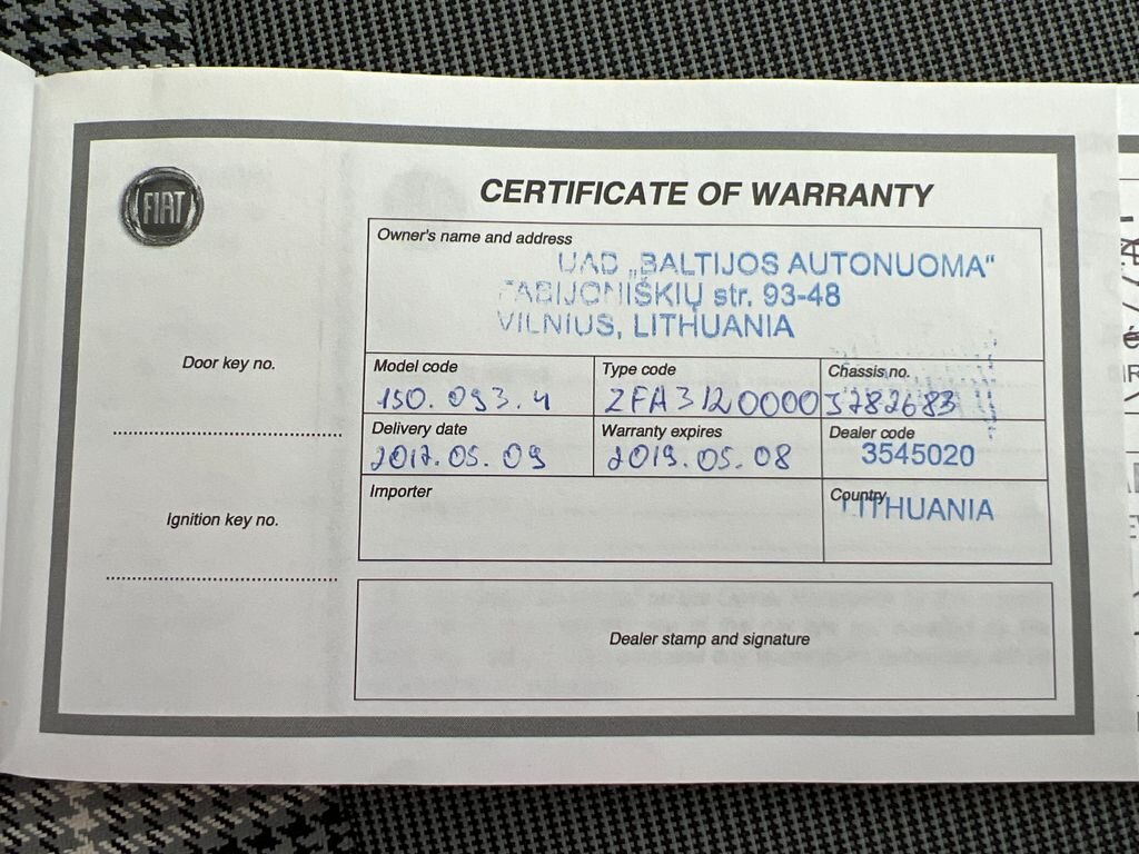 Fiat 500 Hatchback 1,2 l 51 kw