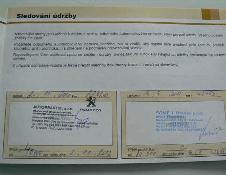 Peugeot 308 Hatchback 1,6 l 66 kw