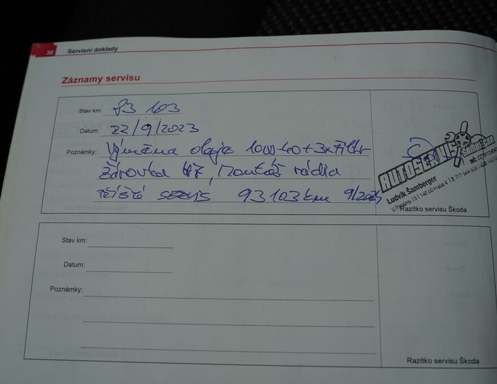 Škoda Fabia Sedan / Limuzína 1,2 l 47 kw