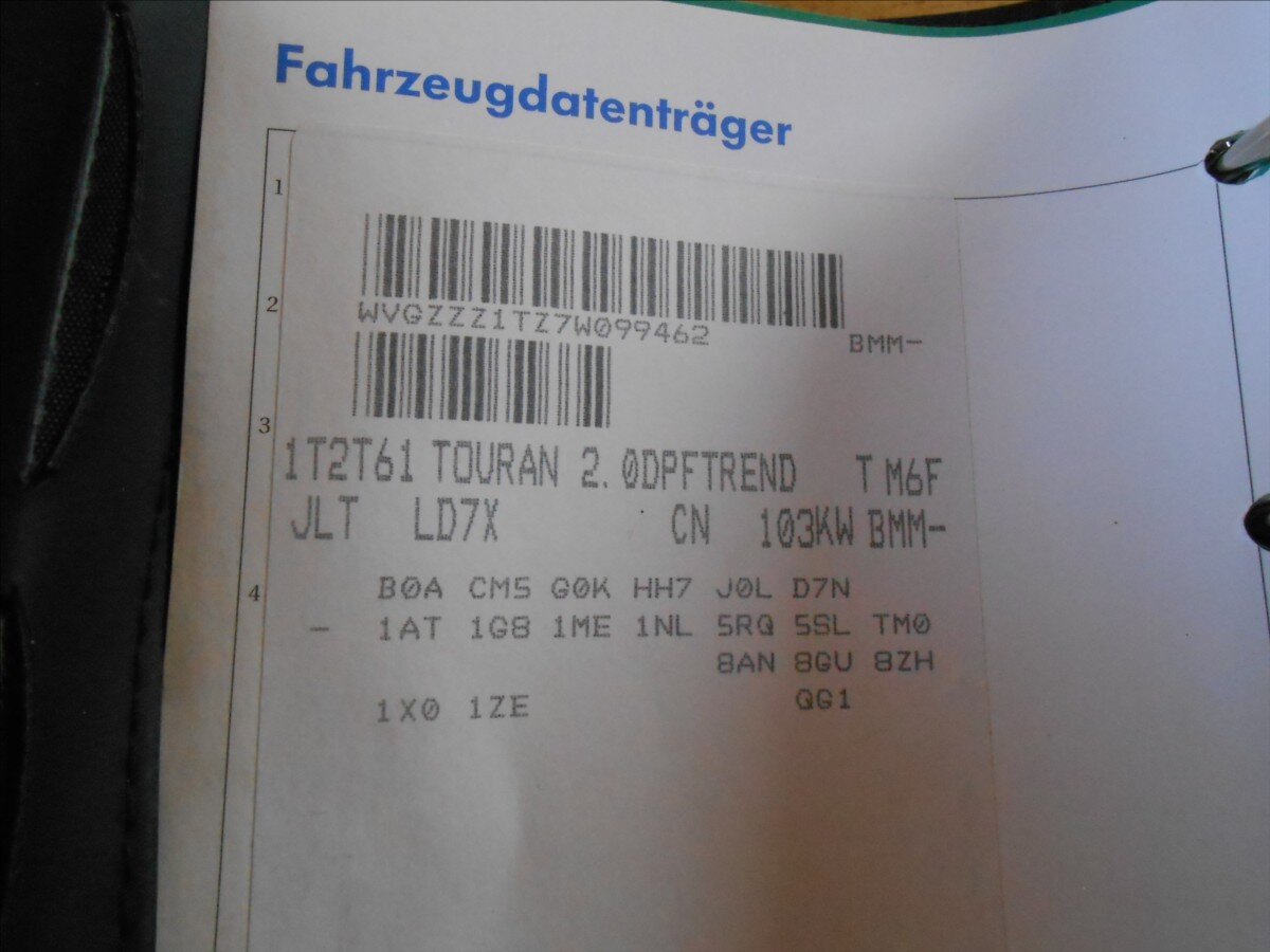 Volkswagen Touran Kombi 2,0 l 103 kw