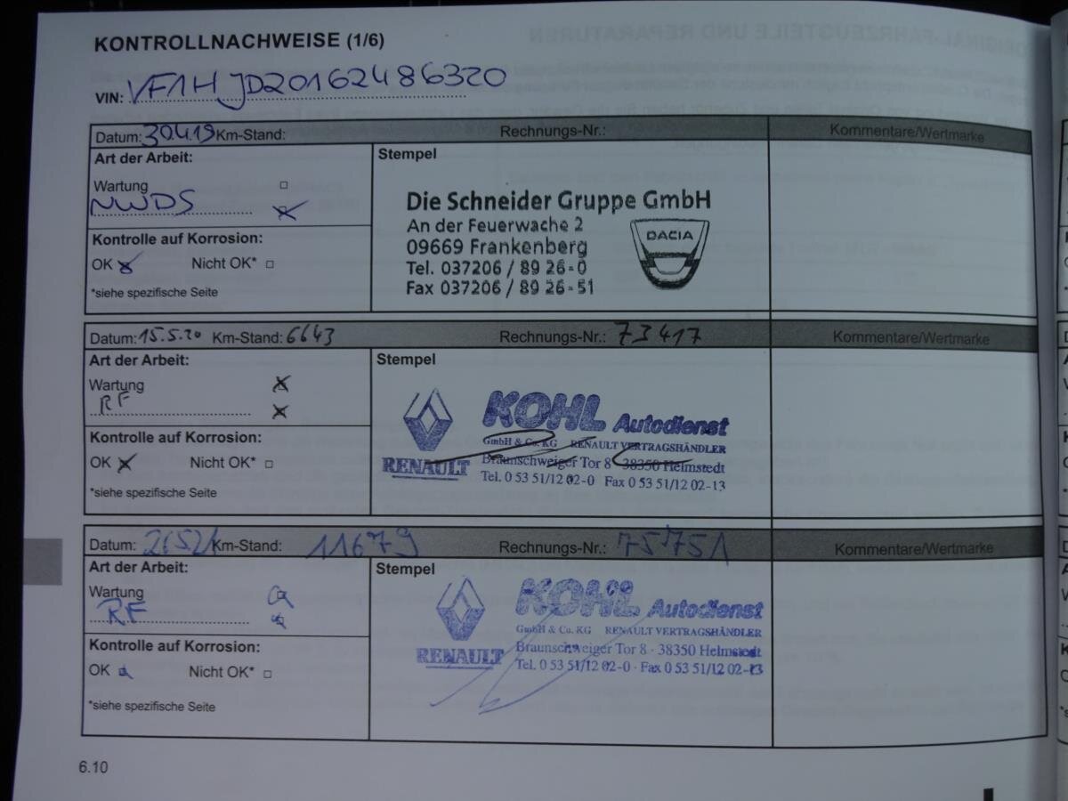 Dacia Duster Kombi 1,6 l 84 kw