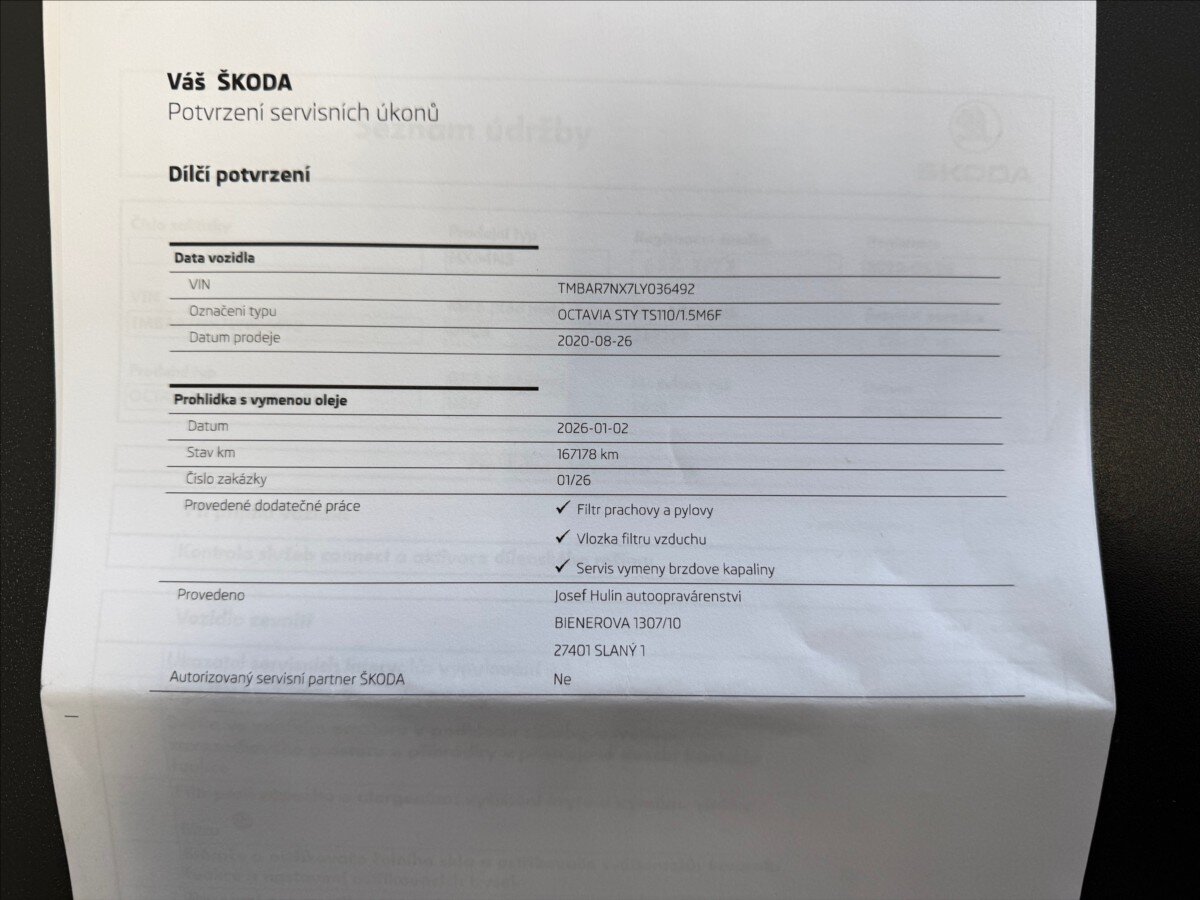 Škoda Octavia Liftback 1,5 l 110 kw