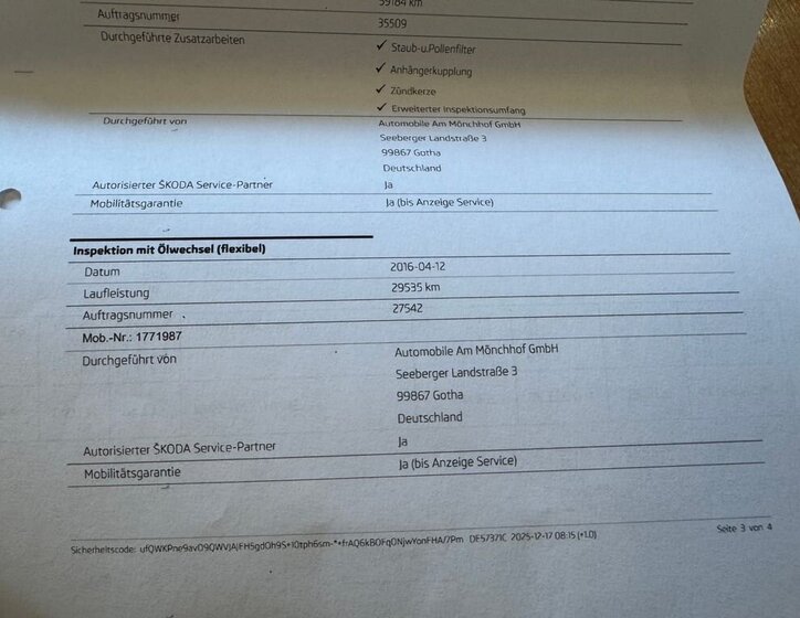 Škoda Octavia Kombi 1,4 l 103 kw