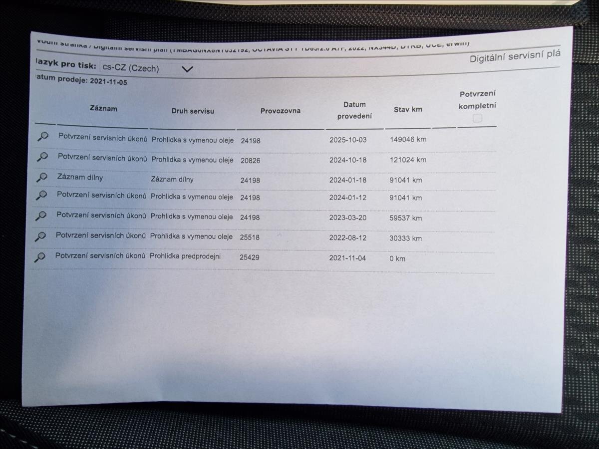 Škoda Octavia Liftback 2,0 l 85 kw