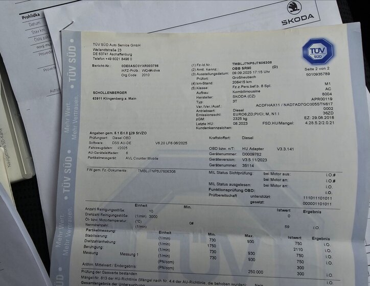 Škoda Superb Kombi 2,0 l 140 kw