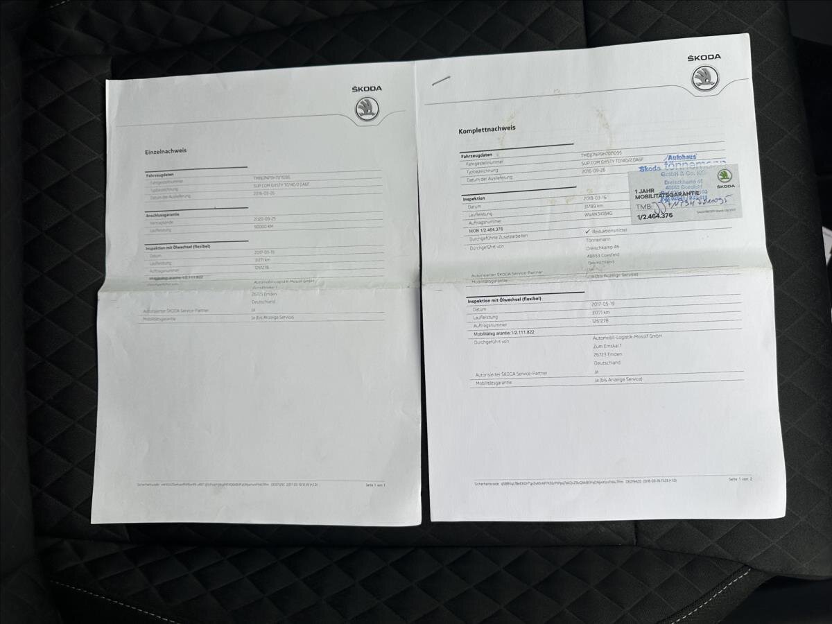 Škoda Superb Kombi 2,0 l 140 kw