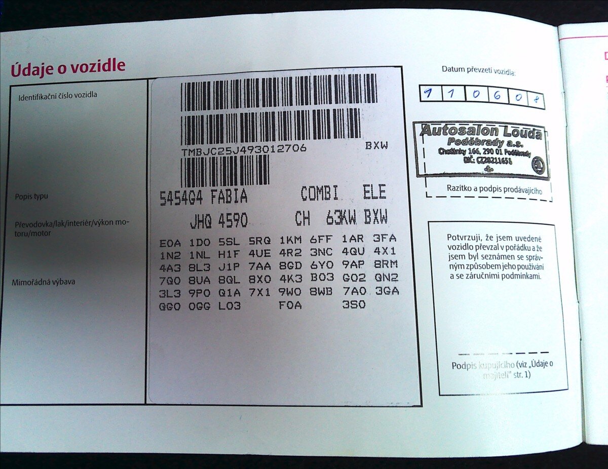 Škoda Fabia Kombi 1,4 l 63 kw