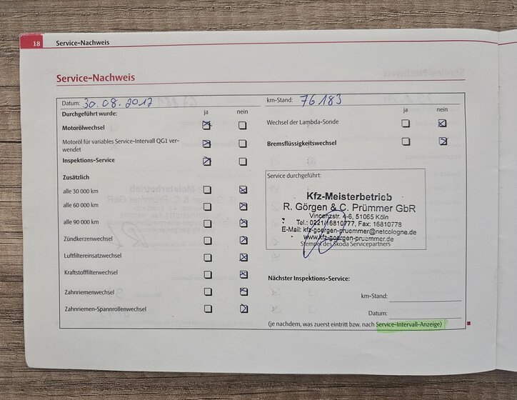 Škoda Octavia Kombi 2,0 l 103 kw