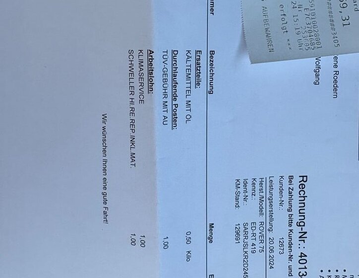 Rover 75 Sedan 2,0 l 110 kw