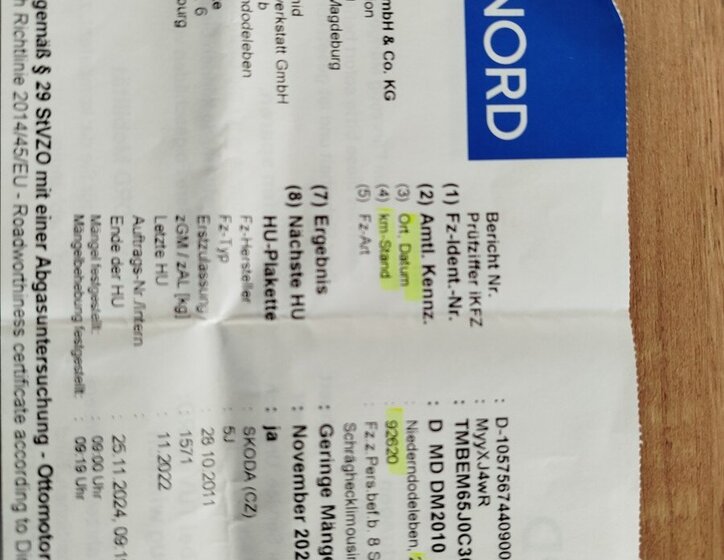 Škoda Fabia Hatchback 1,2 l 63 kw