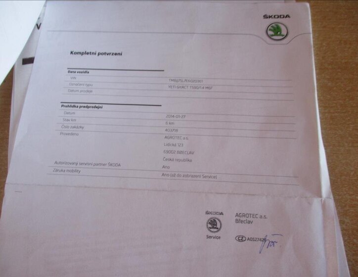 Škoda Yeti Kombi 1,4 l 90 kw