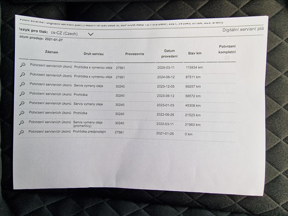 Škoda Superb Kombi 2,0 l 110 kw