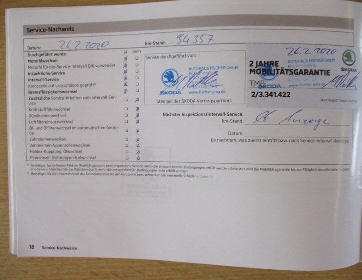 Škoda Fabia Hatchback 1,2 l 63 kw