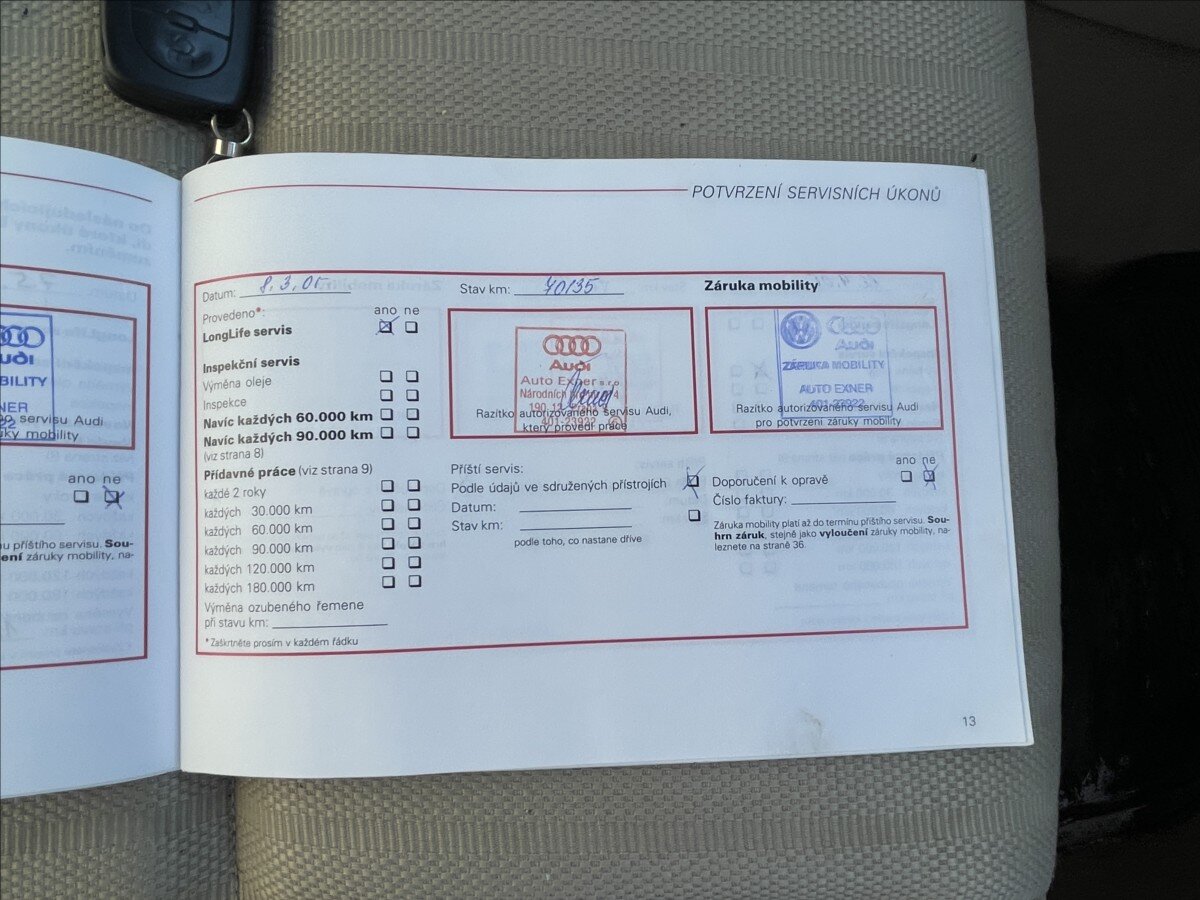 Audi A4 Sedan / Limuzína 1,8 l 110 kw