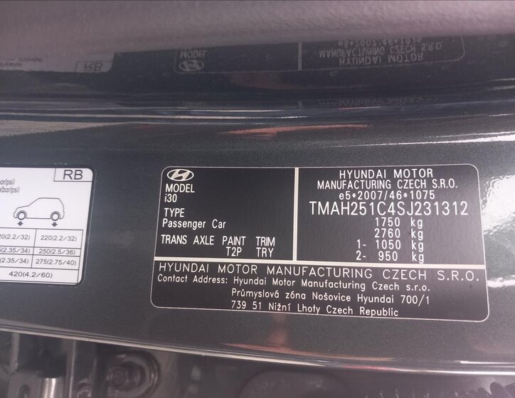 Hyundai i30 Hatchback 1,5 l 70 kw